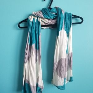 ☀️Turquoise white and grey Scarf